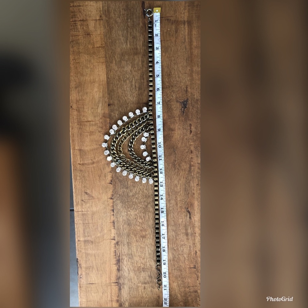 Antique Multi Chain Statement Necklace - image 6